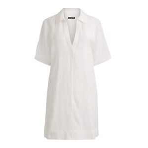 J Crew Bungalow popover dress in linen Womens